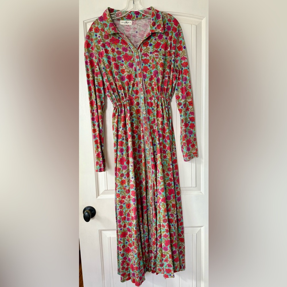 NATURAL LIFE Multicolor Floral Long Sleeve Dress